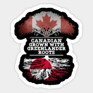 Canadian Grown With Greenlander Roots - Gift for Greenlander With Roots From Greenland Sticker